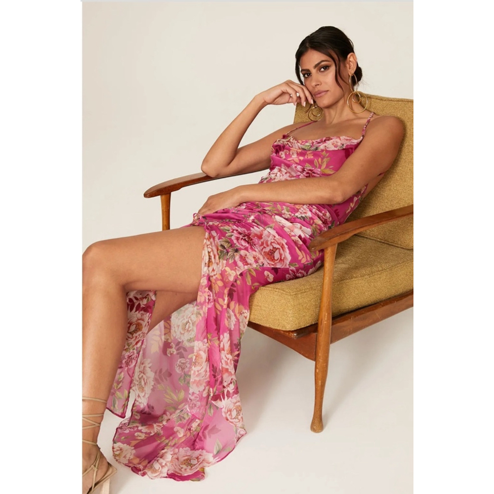 SAU-LEE Floral Pink Maxi Dress - Picture 7 of 9